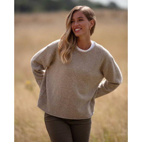 Women's Pure Cashmere Chunky Crew Neck