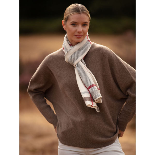Check Tartan Intarsia Scarf