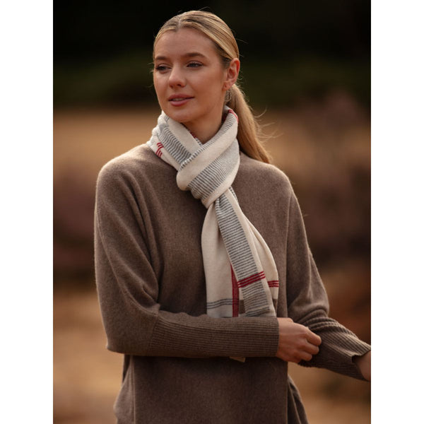 Check Tartan Intarsia Scarf