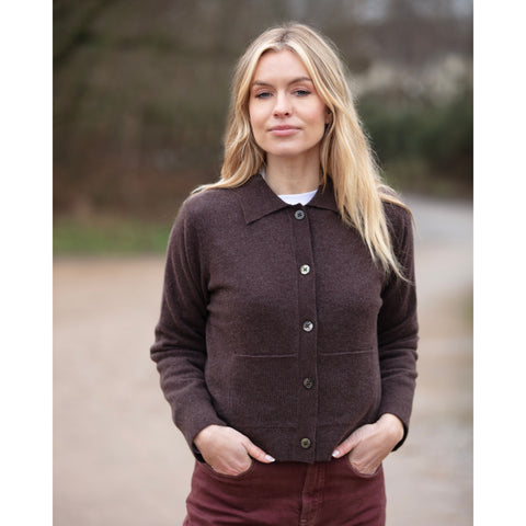 Lightweight Boxy Jacket Cardigan - Kitted in Cashmere