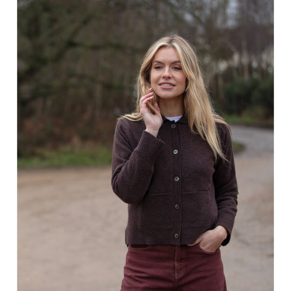 Lightweight Boxy Jacket Cardigan - Kitted in Cashmere