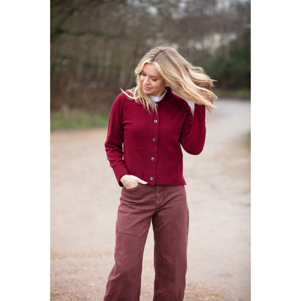 Lightweight Boxy Jacket Cardigan - Kitted in Cashmere