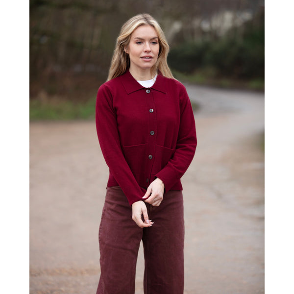Lightweight Boxy Jacket Cardigan - Kitted in Cashmere