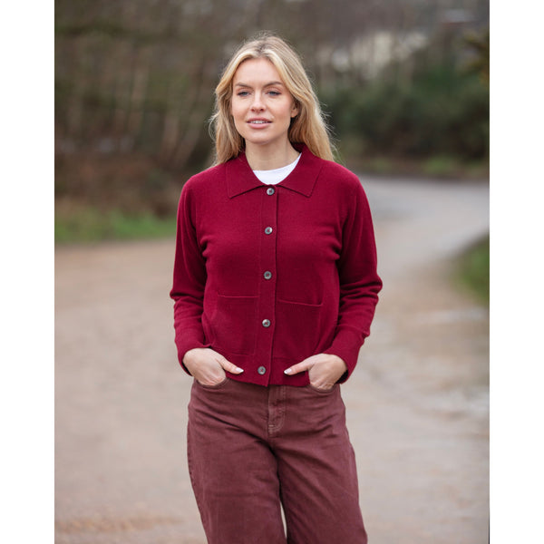 Lightweight Boxy Jacket Cardigan - Kitted in Cashmere