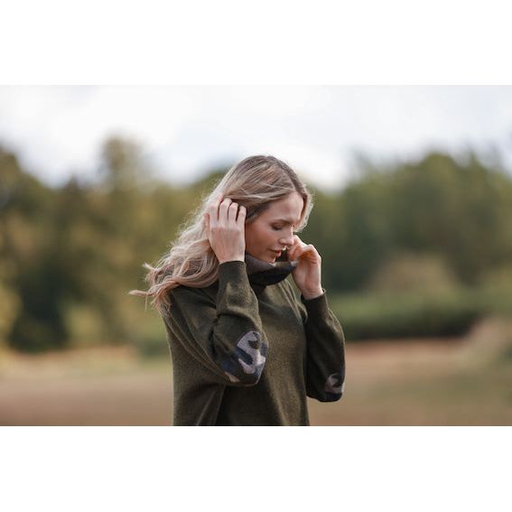 Pure Cashmere Camouflage Snood